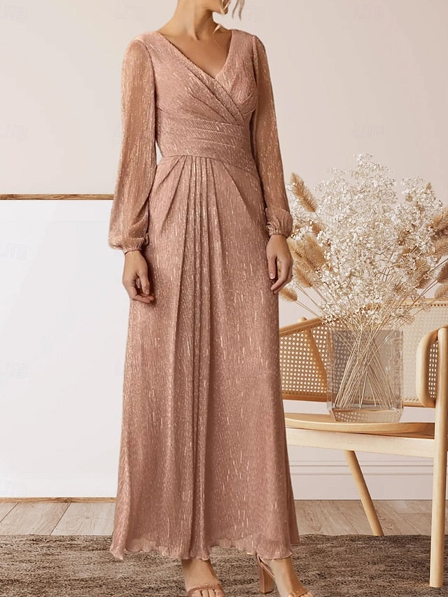 Mother Neck V the Guest A-Line Wedding Bride Dress of Elegant