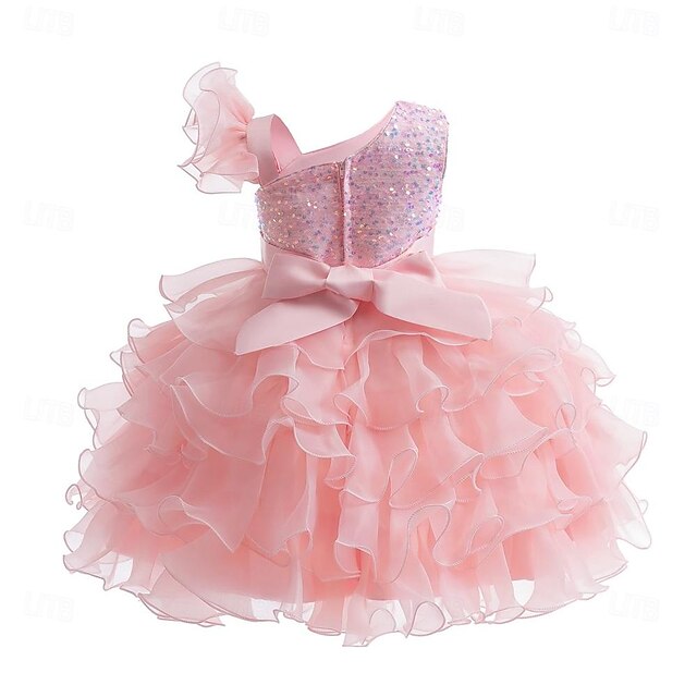 Girls Wedding Party Pageant Kids Ball Flower Ruffle Gown Dress