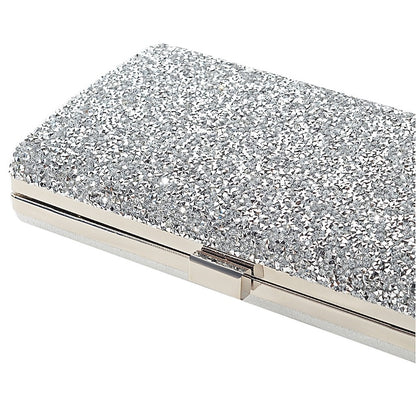 Glitter Silver Women's Clutch