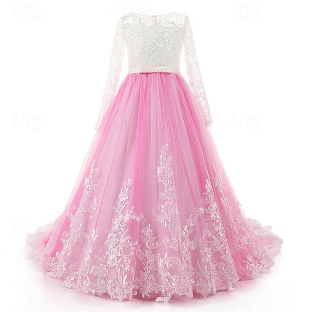 Kid's Dress Princess Girls' Girl Flower
