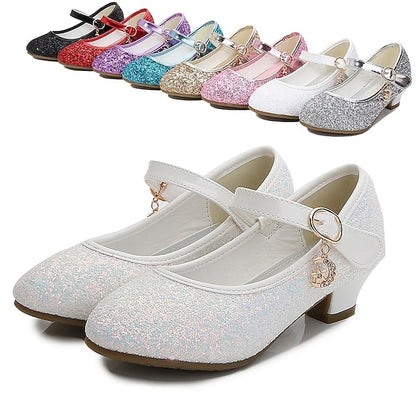 Jane Sparkly Girls' Heel Low Mary - Glitter Shoes