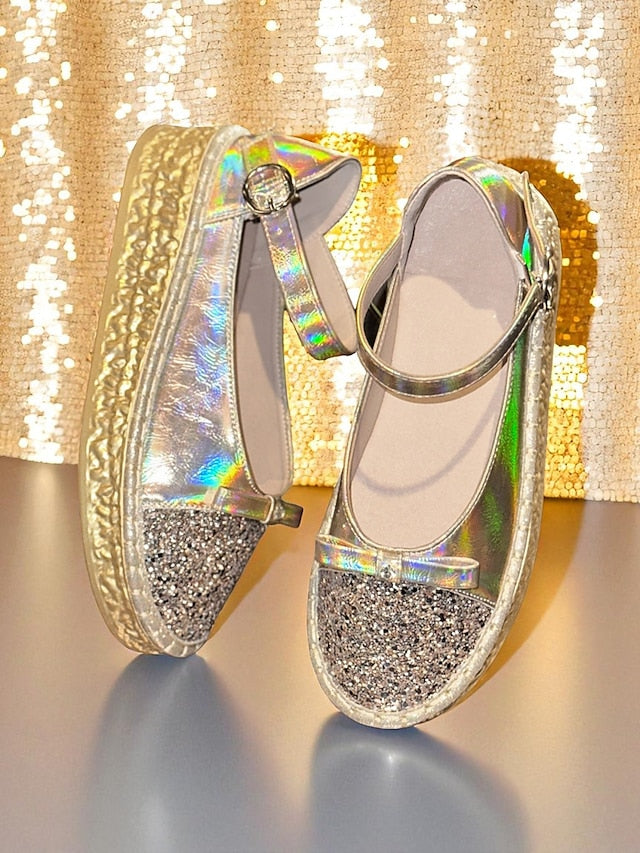 Women's Shoes Holographic Mary Glitter Jane Platform