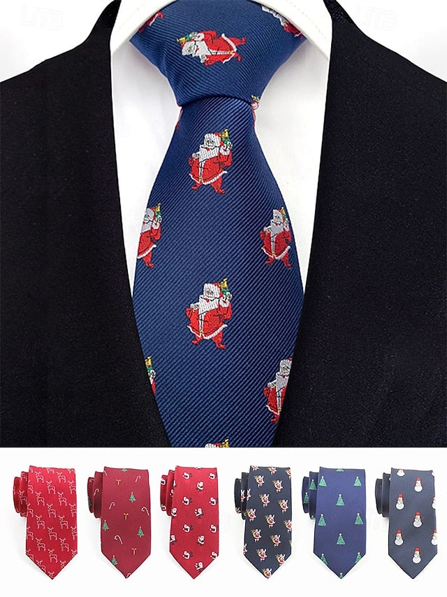 Christmas Men's with Santa Necktie