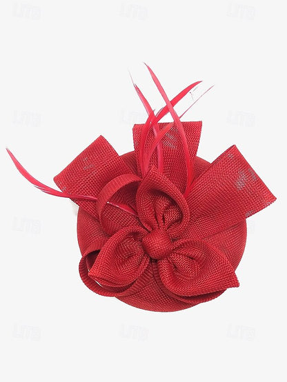 Bow Fascinator Feather Green Women's Hat Accents and with