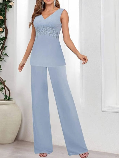 Elegant V the Dress Mother 3 Bride Wedding Simple Piece Guest of