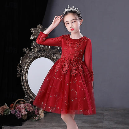 Dress Princess Kid's Flower Girl Girls'