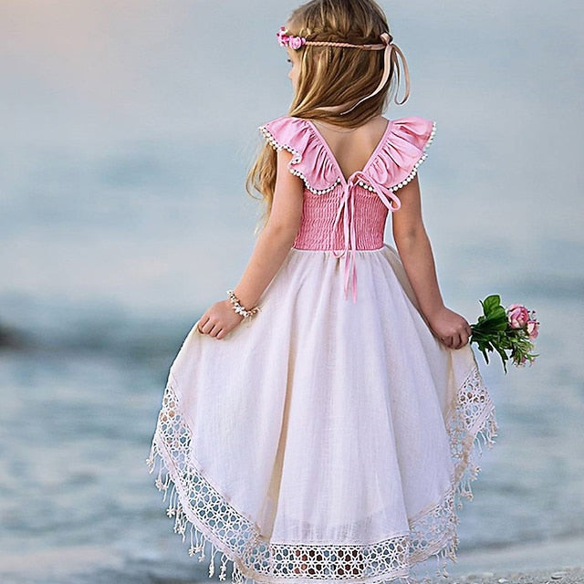 Dress Girl Party Girls' Flower Wedding