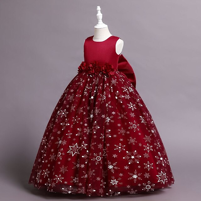 A Flower Kids Wedding Girls' Dress Little Party Line