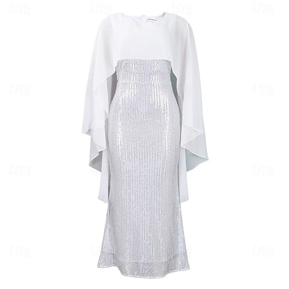 Neck of Elegant Mother Dress Bride Length Crew Floor the
