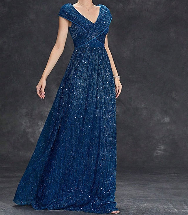 Elegant Neck the Party V Mother of Bride Dress Floor