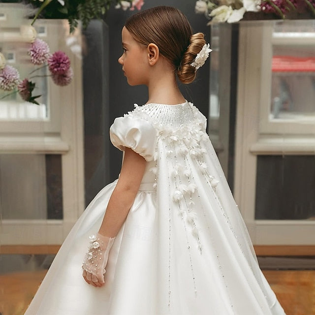 Girls' Girl Communion Flower Party First Dress