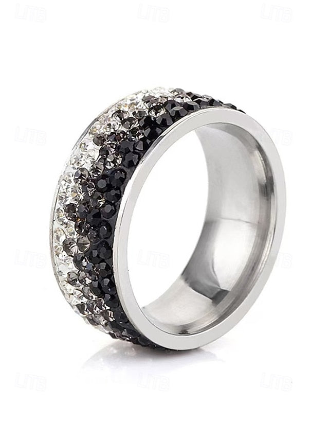 Red Stylish Ring Stainless Steel Christmas Men's –