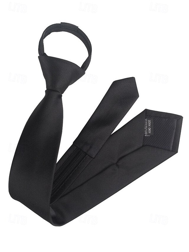 Narrow Zip Stripes - Ties Classic Men's Pre-Tied and