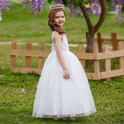 Girl Girls' Kid's Flower Princess Dress