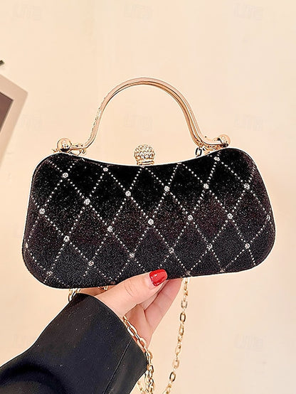 Purse Quilted Diamond with Evening Velvet - Accents Women's