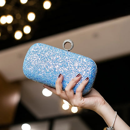 PU Wristlet Clutch Evening Leather Bag Women's Bags