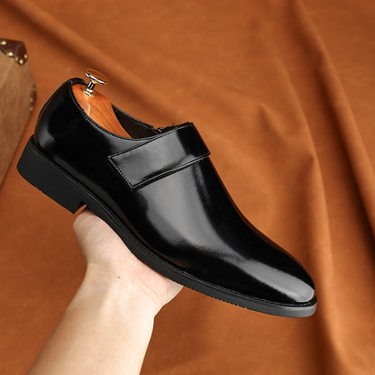 Business Shoes Brown Loafers Slip-On Leather Men's