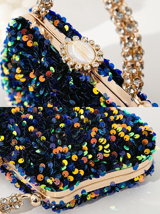 – Women's Bag Evening Embellished Sequin Vintage Clutch