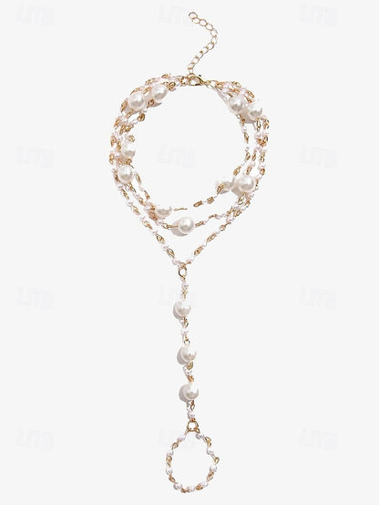 – Pearl Women's Elegant Foot Bracelet Chain Ankle