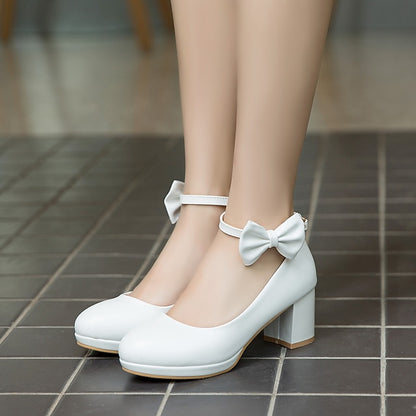 White Girls' Weddings - Shoes Jane Perfect Mary Bow for