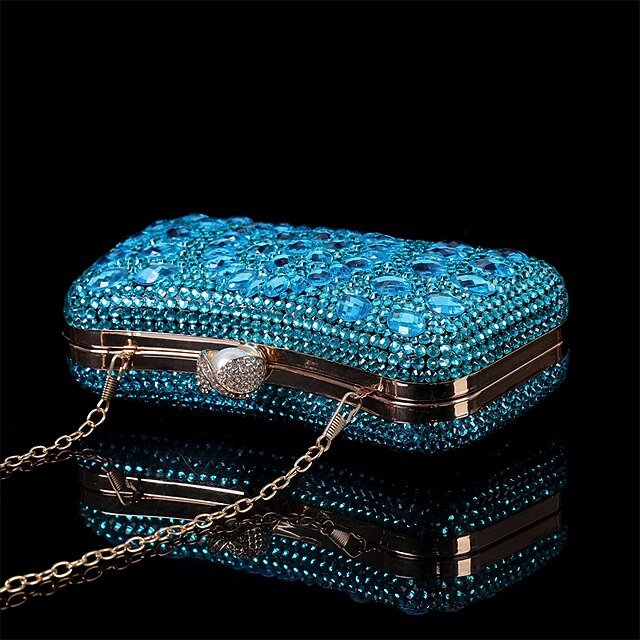 Luxury Evening Women's – Multicolor Clutch Crystal