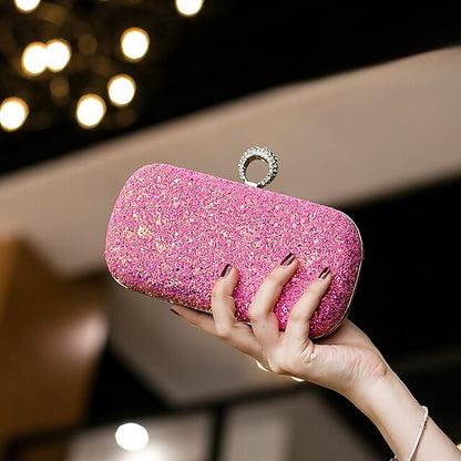 PU Wristlet Clutch Evening Leather Bag Women's Bags