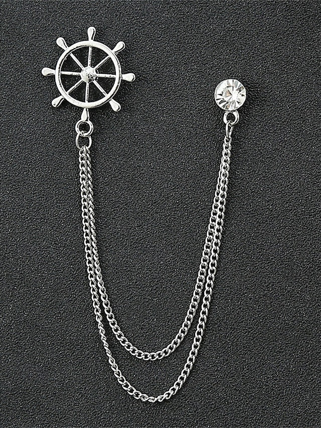 Collar Christmas Alloy – Pins Reindeer Elegant Men's