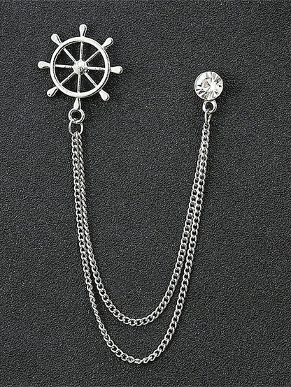 Collar Christmas Alloy – Pins Reindeer Elegant Men's