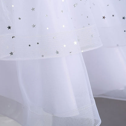 Color Sleeveless Solid Party Girls' Kids Dress