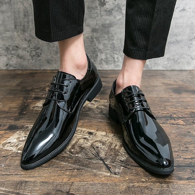 Formal Patent Oxford Shiny Leather Men's – Shoes