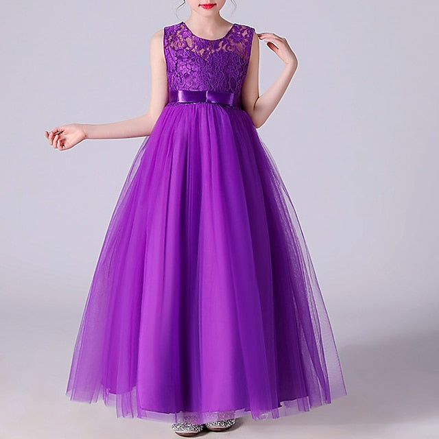 Flower Girl Evening Dress Gown Party Girls'