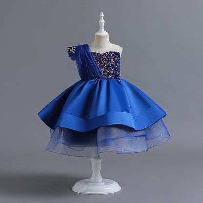 Dress Wedding Party Girls' Kids Sequin Sleeveless