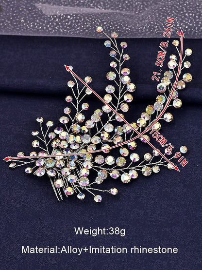 Bridal Flower Rhinestone Accessory Crystal – Hair Elegant and