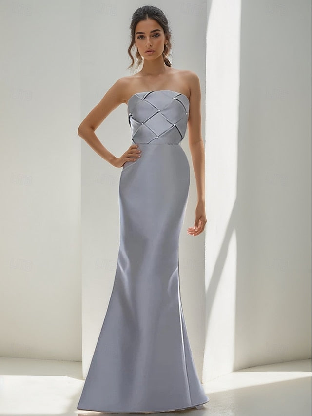 Mermaid Elegant / Trumpet Dress Evening Black Formal Gown