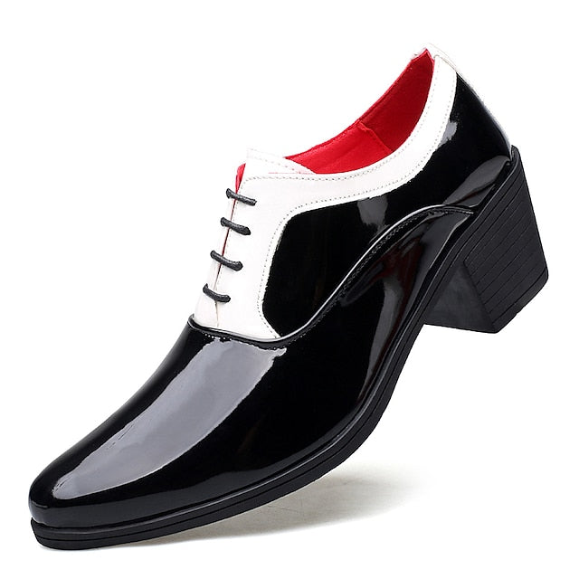 White Faux Red Shoes Patent Oxford – and Leather Men's