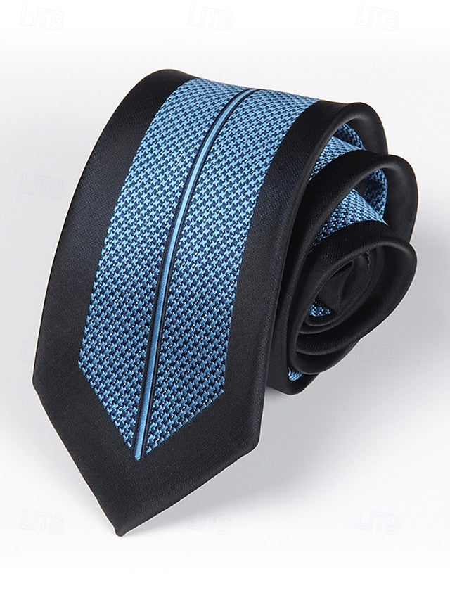 Positioning Tie Pattern 6cm Narrow - Stripe Men's