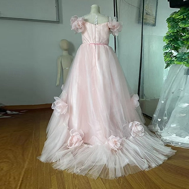 Girls' Dress Party First Communion Girl Flower