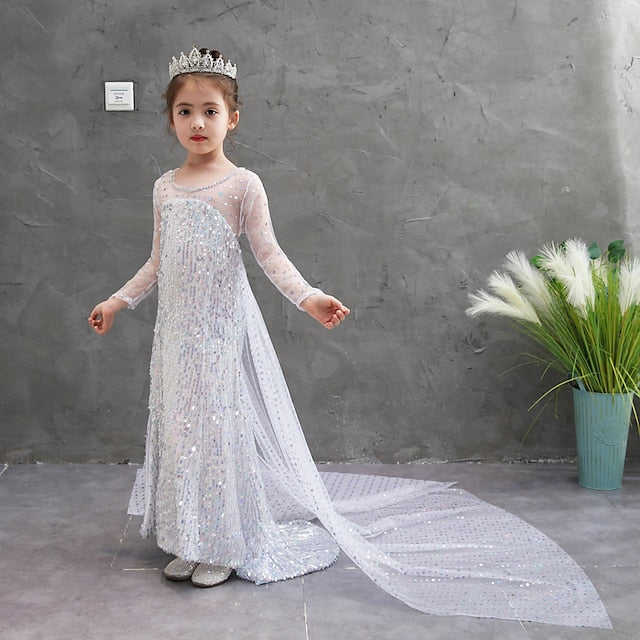 Elsa Girl Dress Princess Flower Girls' Movie Frozen