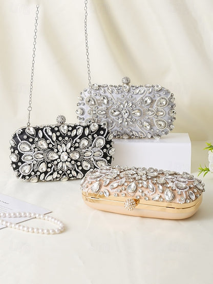 Women's Clutch Crystal-Embellished Bag