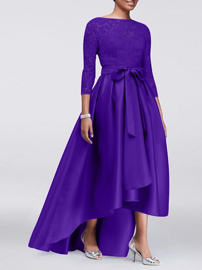 Guest the Wedding Mother Elegant Bride Dress of A-Line Size Plus