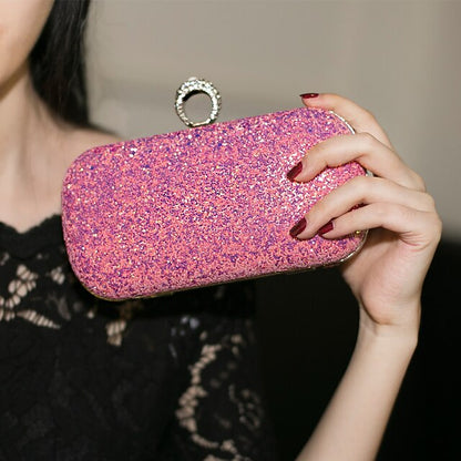 PU Wristlet Clutch Evening Leather Bag Women's Bags