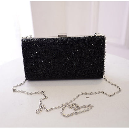 Glitter Silver Women's Clutch