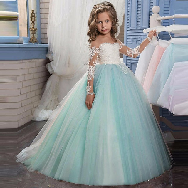 Girl Communion Princess Dress Flower Girls' First