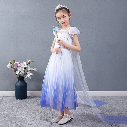 Girl Flower Cosplay Girls' Dress Elsa Princess Movie