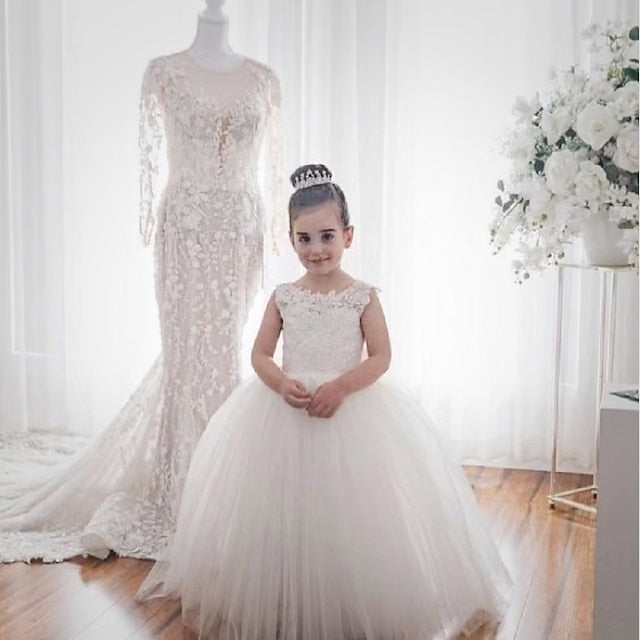 Girls' Flower Girl Dress Party First Communion