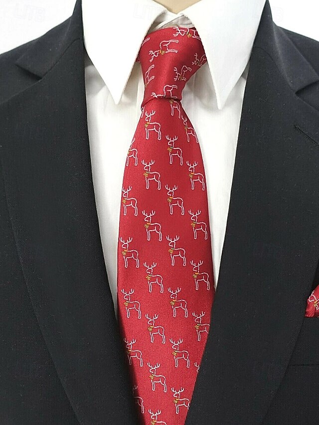 Christmas Men's with Santa Necktie