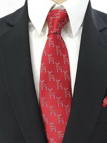 Christmas Men's with Santa Necktie