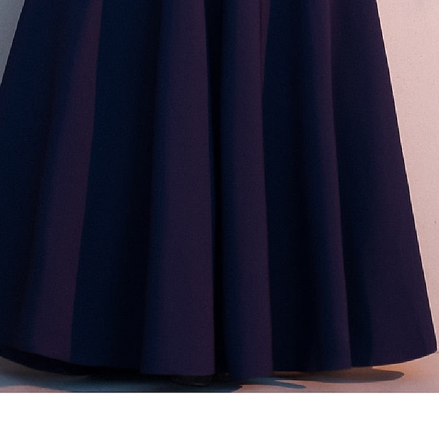 Bride Dress the of Mother A-Line Simple Elegant Floor High Neck