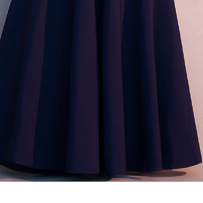 Bride Dress the of Mother A-Line Simple Elegant Floor High Neck