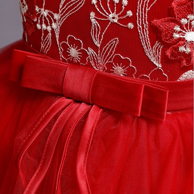 Dress Girl Sleeveless Sequin Kids Flower Girls'